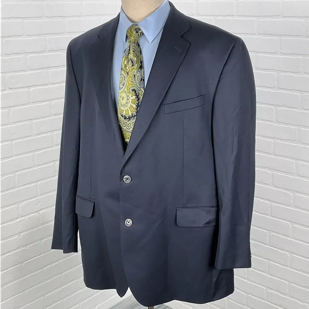 Jack Victor Blazer Men 48L Blue Gibson Super 110s Wool Clasisc Career‎ Canada
